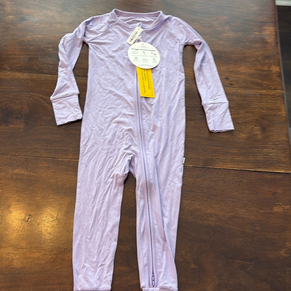 Little Sleepies light purple zippy NWT 2T